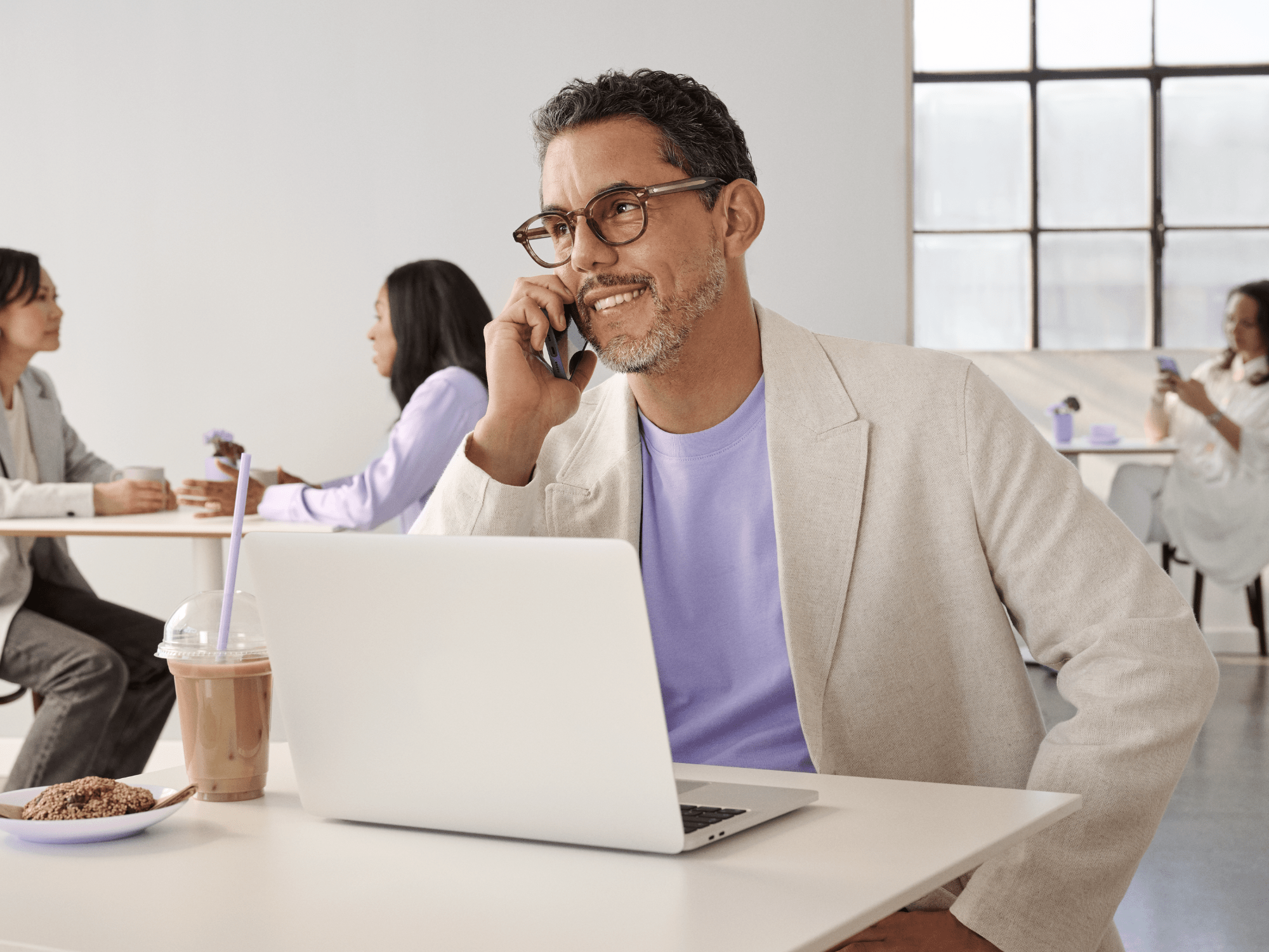 man talkiging via the phone