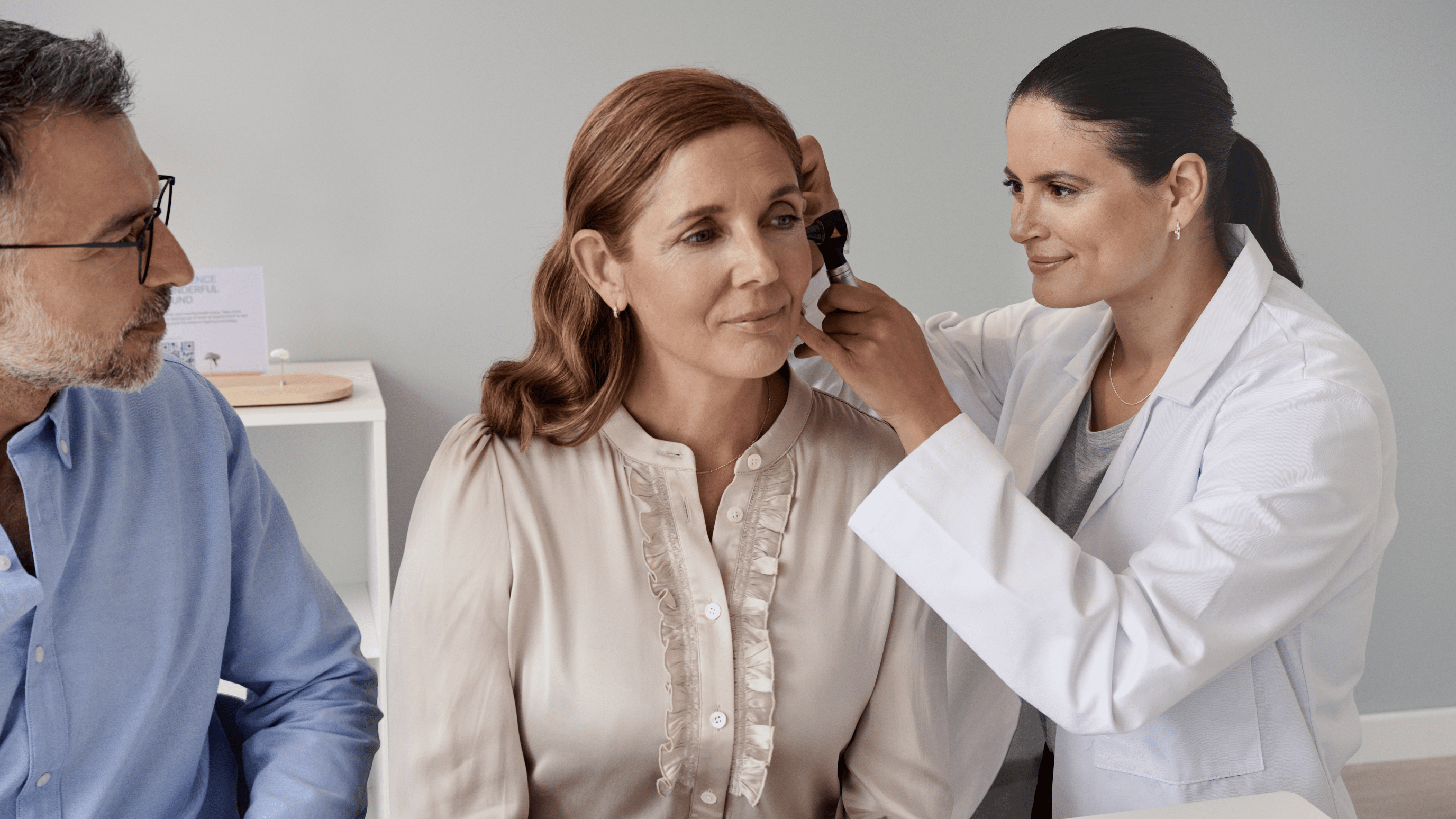 Product fitting with the audiologist. 