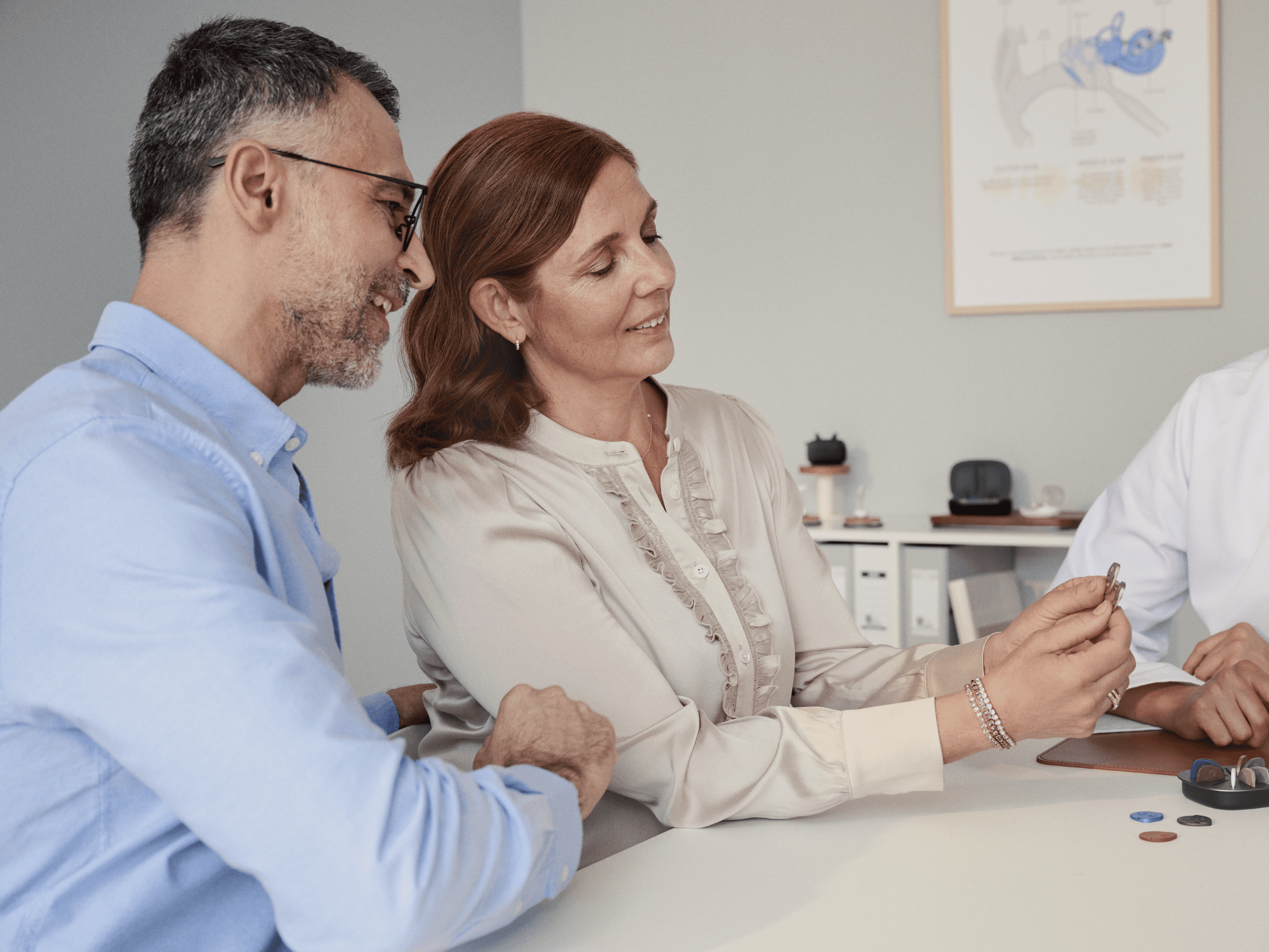 product discussion  with audiologist