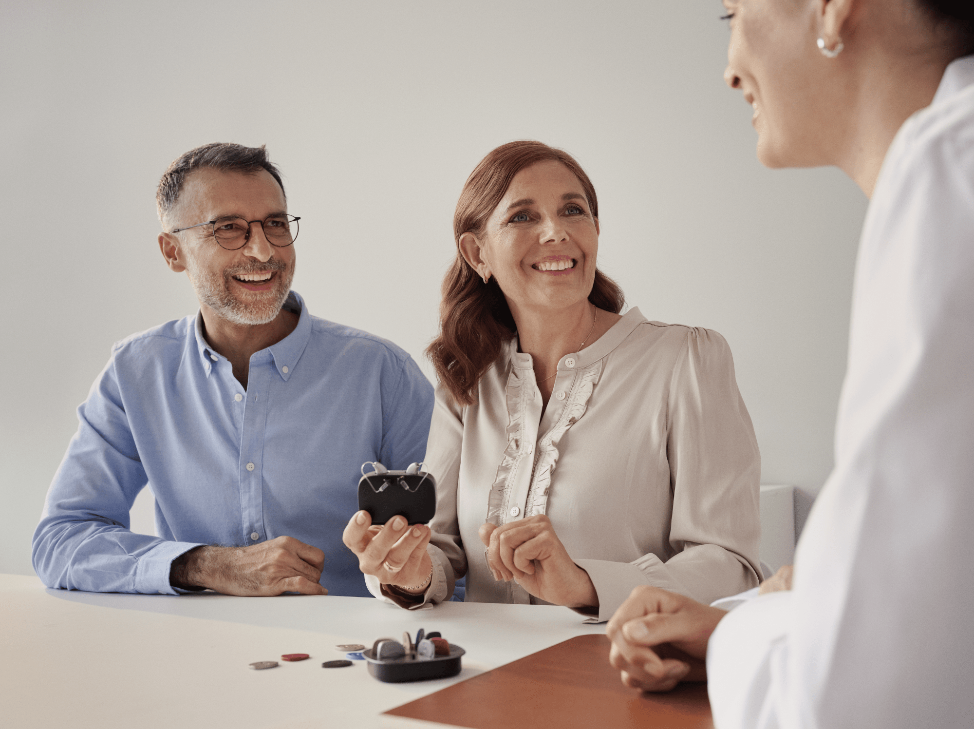 product discission with audiologist