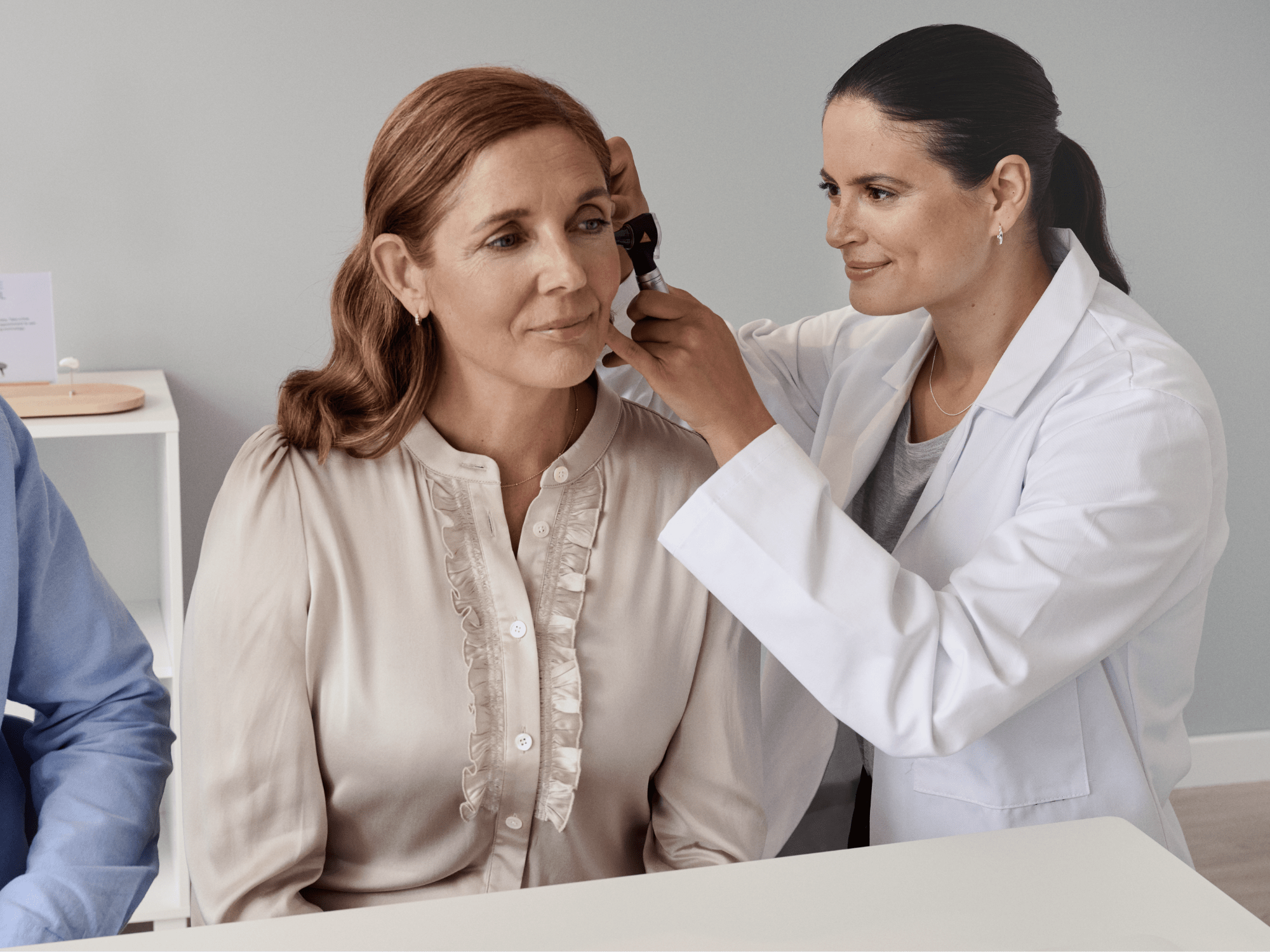 Product fitting with the audiologist. 