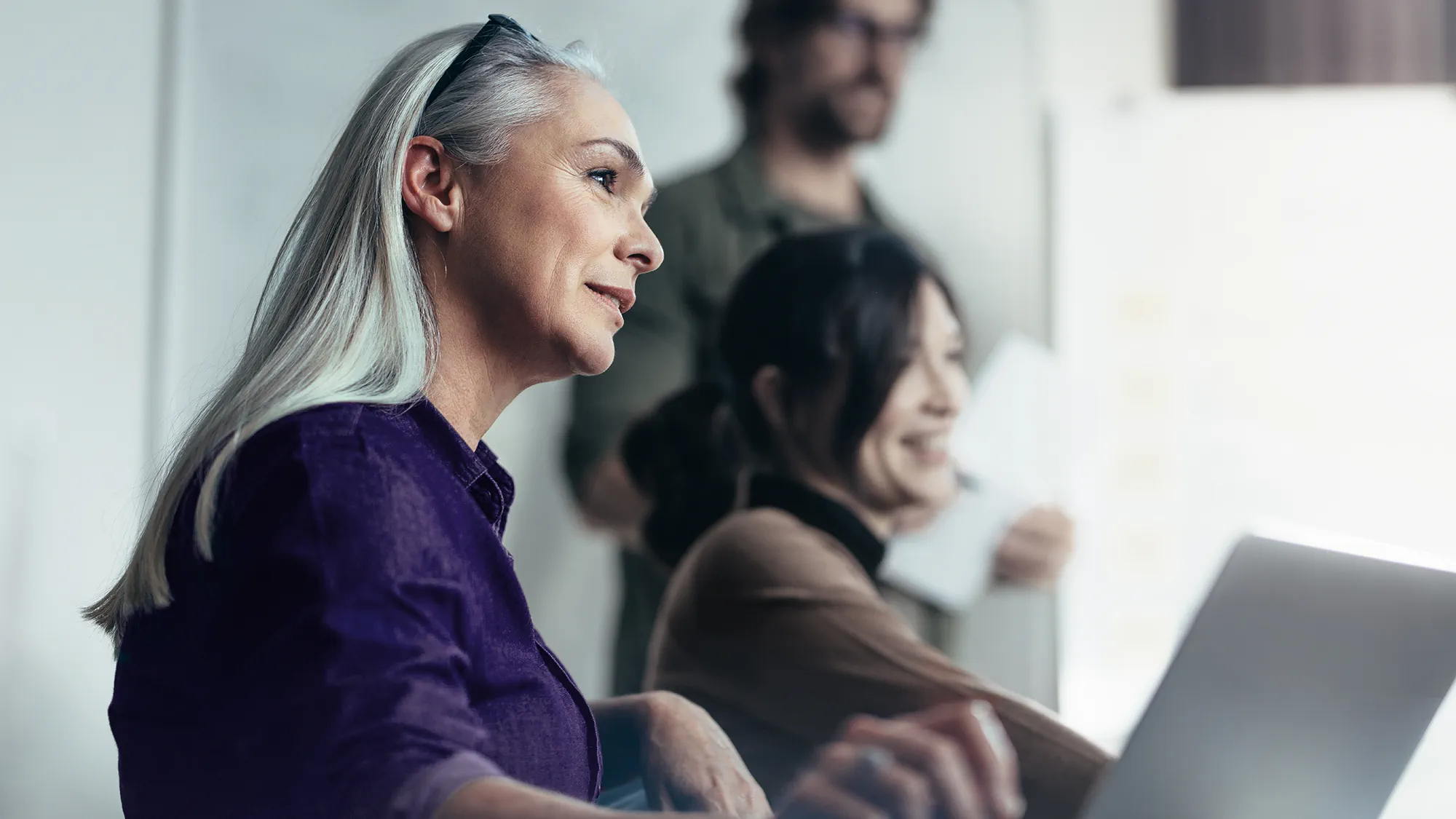 Navigate business conversations effortlessly with the clarity provided by hearing aids.