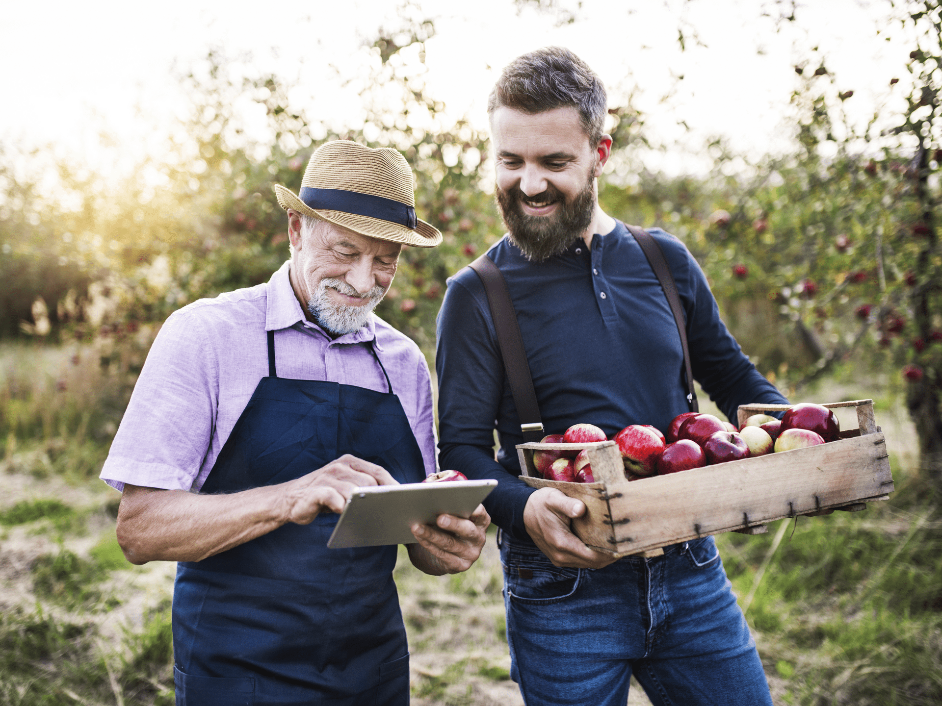 Hear everything when out apple picking with your son wearing hearing aids