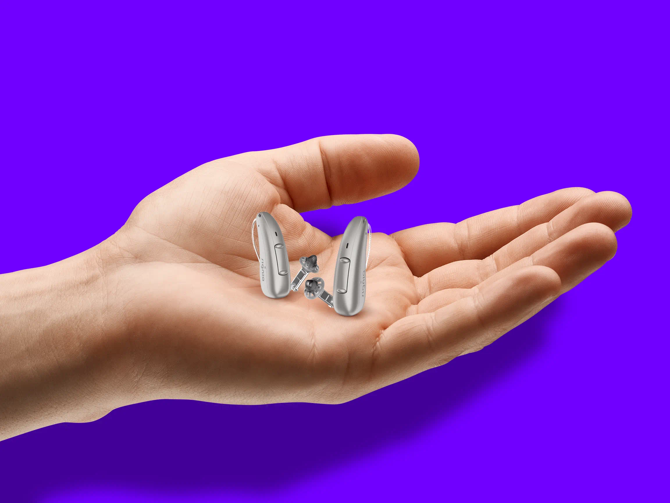 Pure CnG AX dark champagne Signia Hearing aids