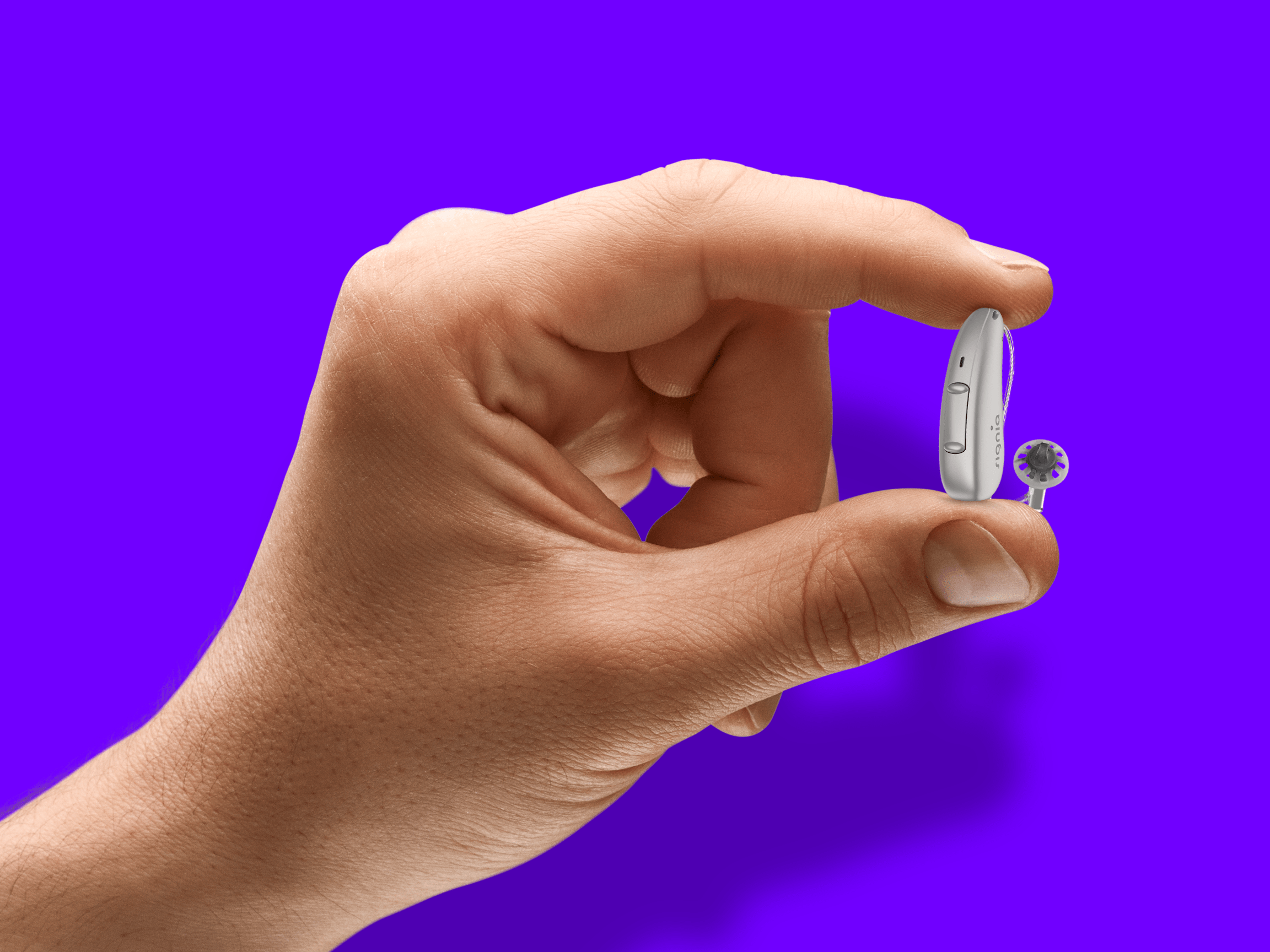 Pure CnG AX dark champagne Signia Hearing aids