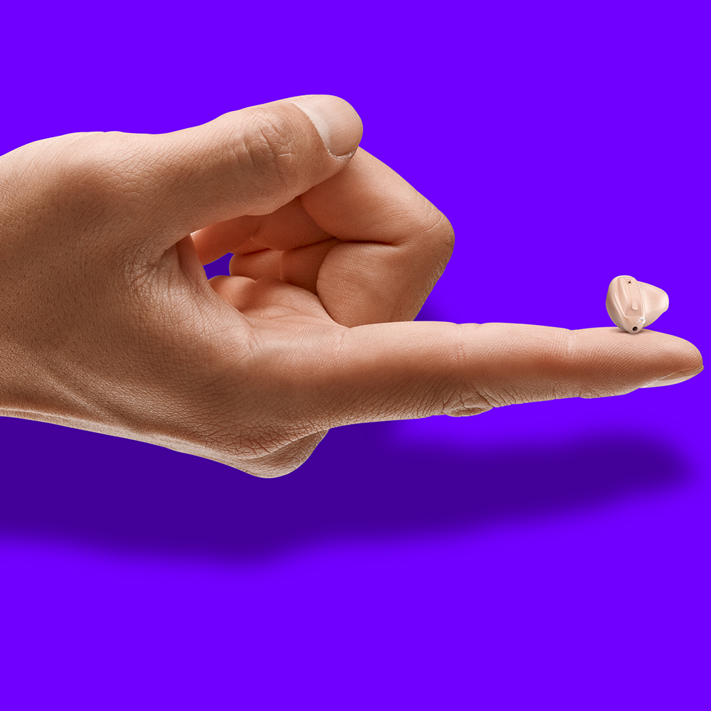 cic completely in canal hearing aid nearly invisible