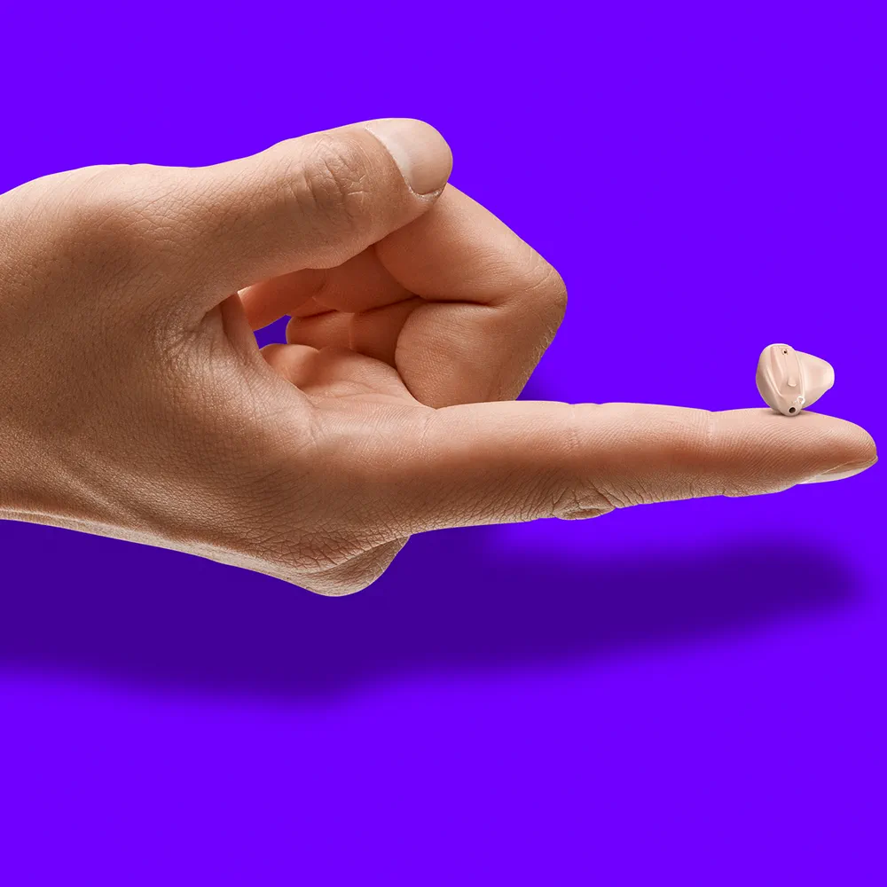 cic completely in canal hearing aid nearly invisible