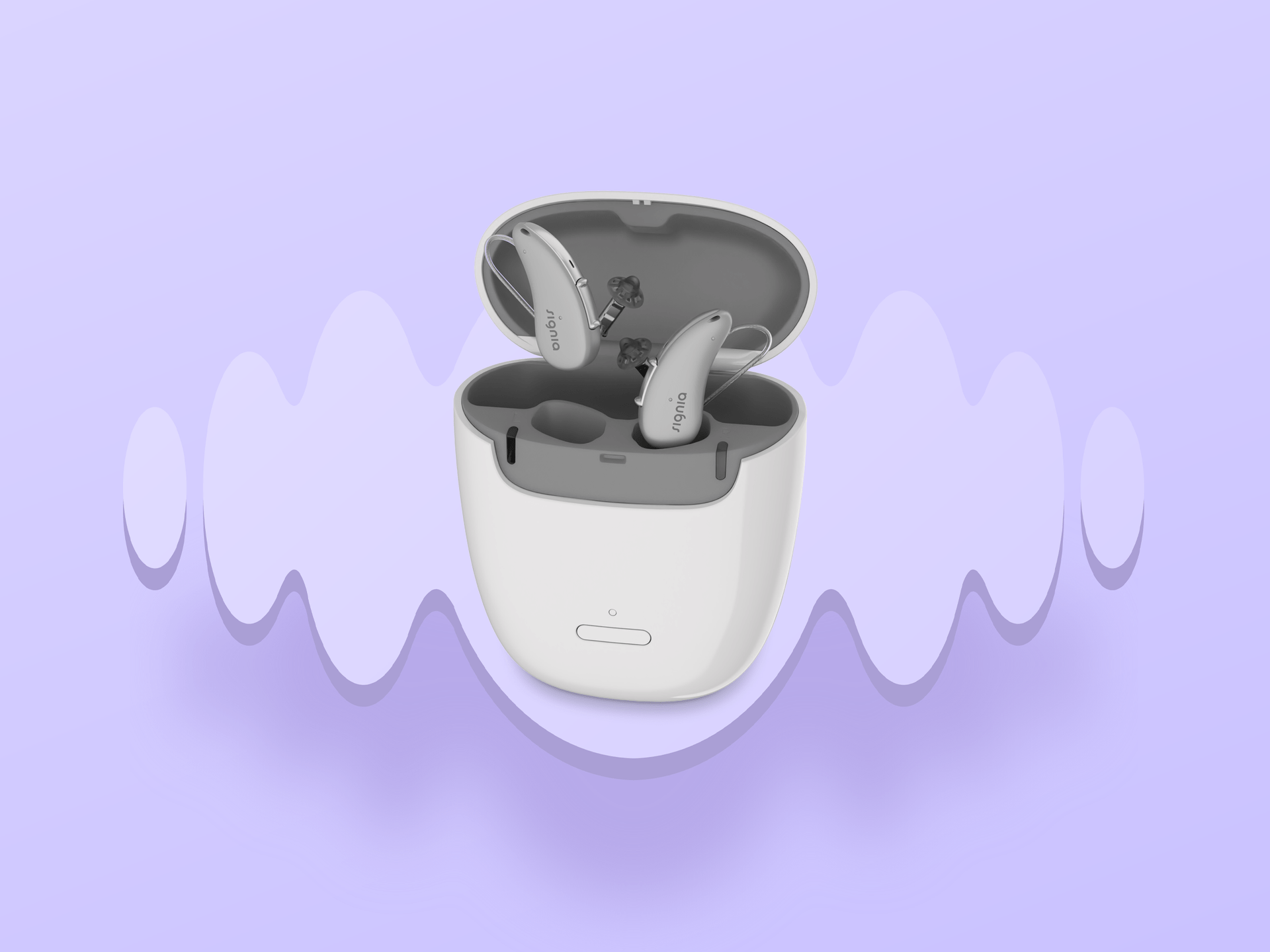 Signia Pure Charge&Go AX portable hearing aid charger