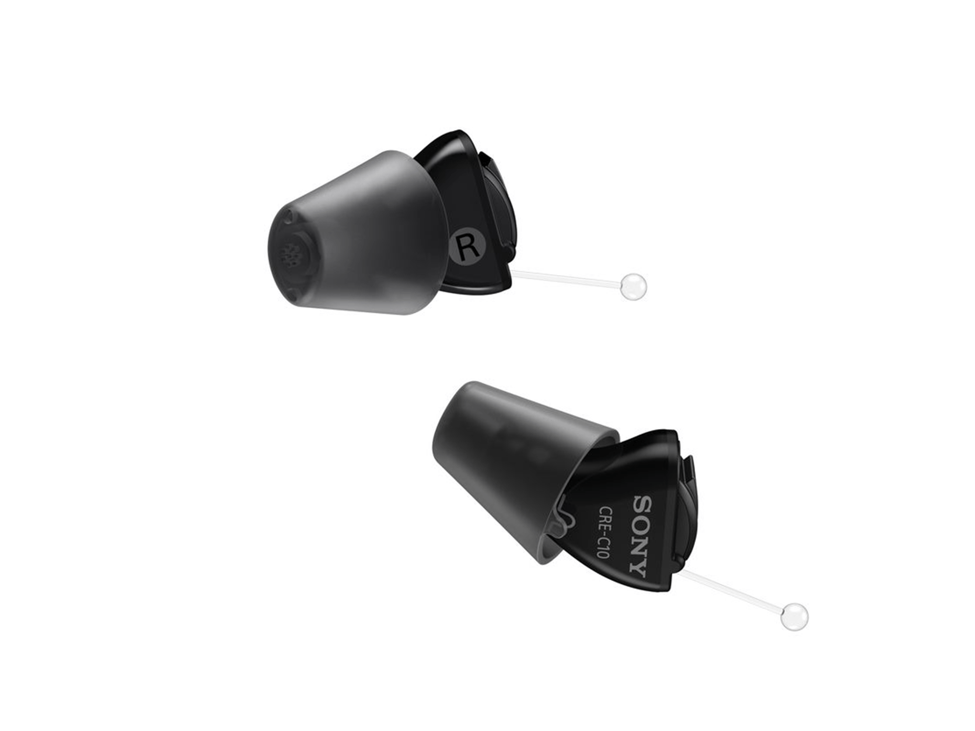 Sony's cre-c10 over-the-counter self-fitting hearing aids.  FDA-registred medical device for your safety.