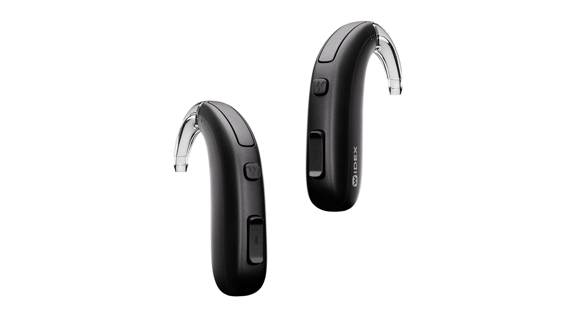 Widex Allure BTE R D hearing aids colour tech black - behind the ear aid
