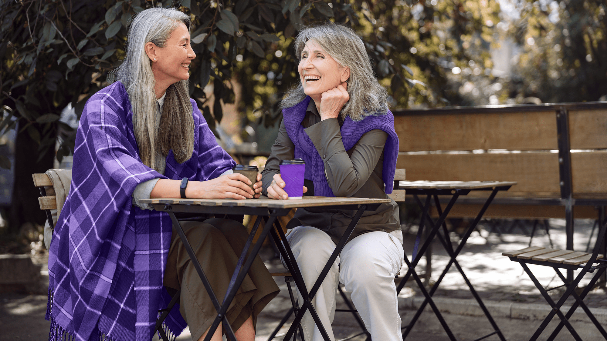 Friends at the cafe. 
