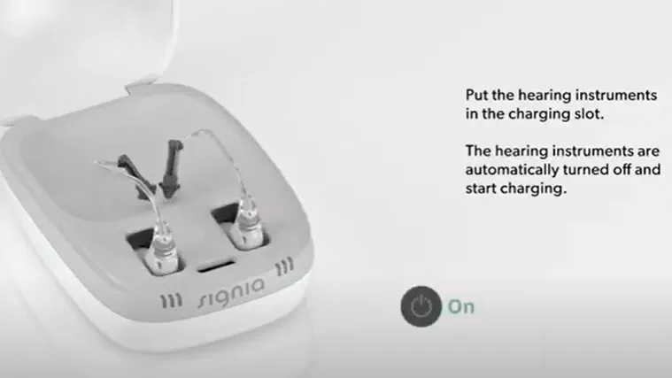 How to put a Motion Charge&Go on the ear