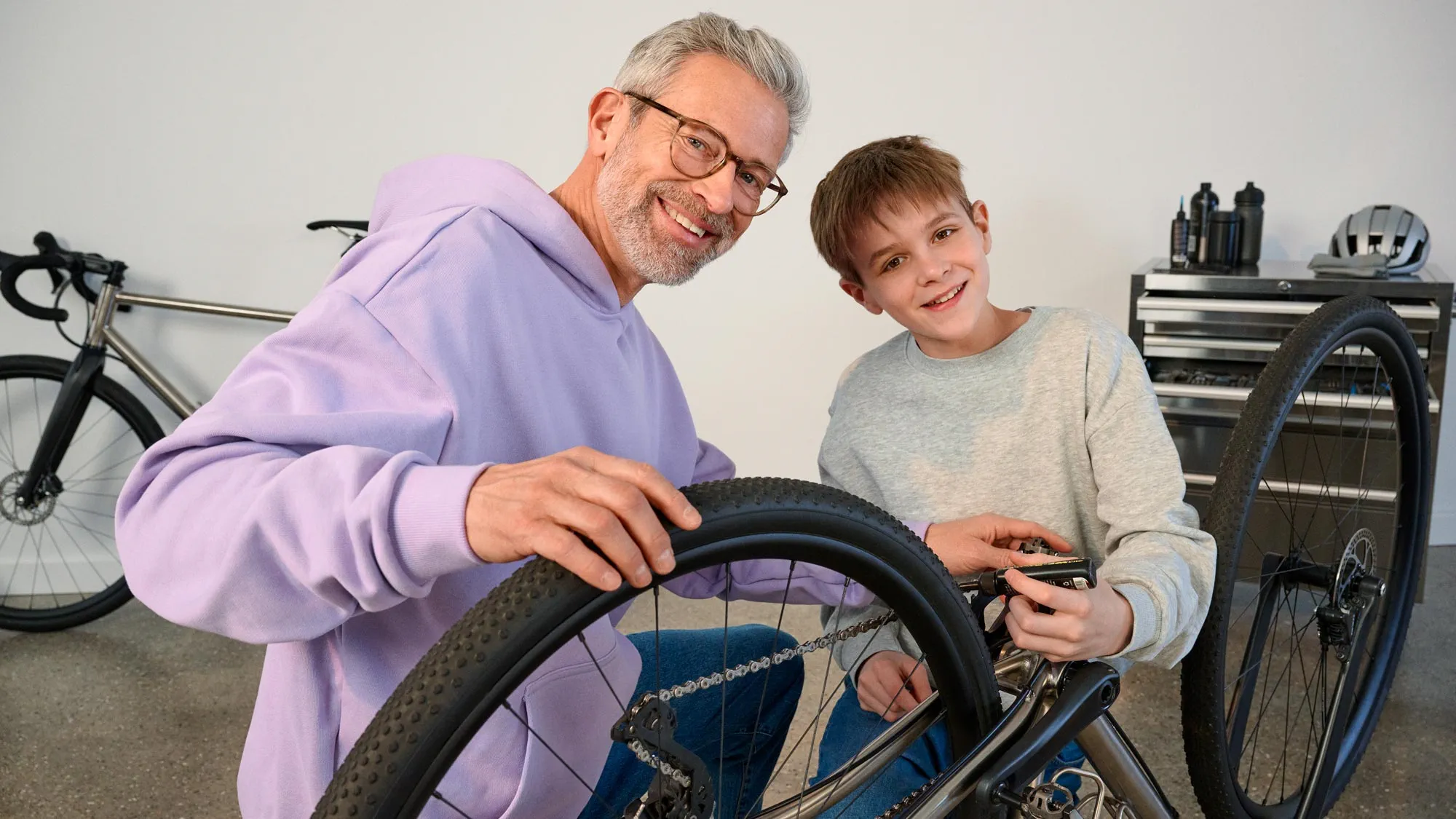 father and son