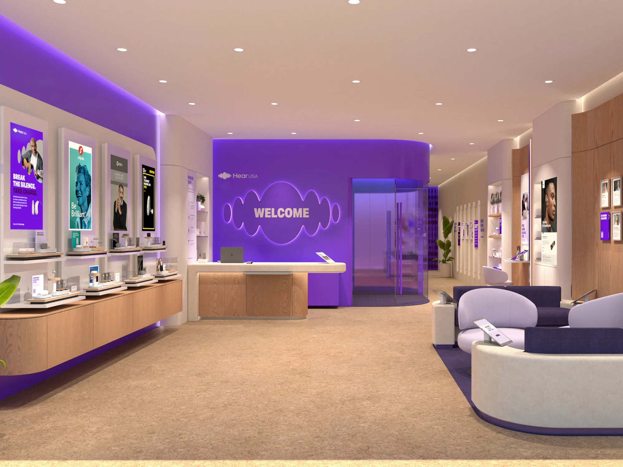At HearUSA ur test, advise, fit and go service means in one visit you can leave with new hearing aids