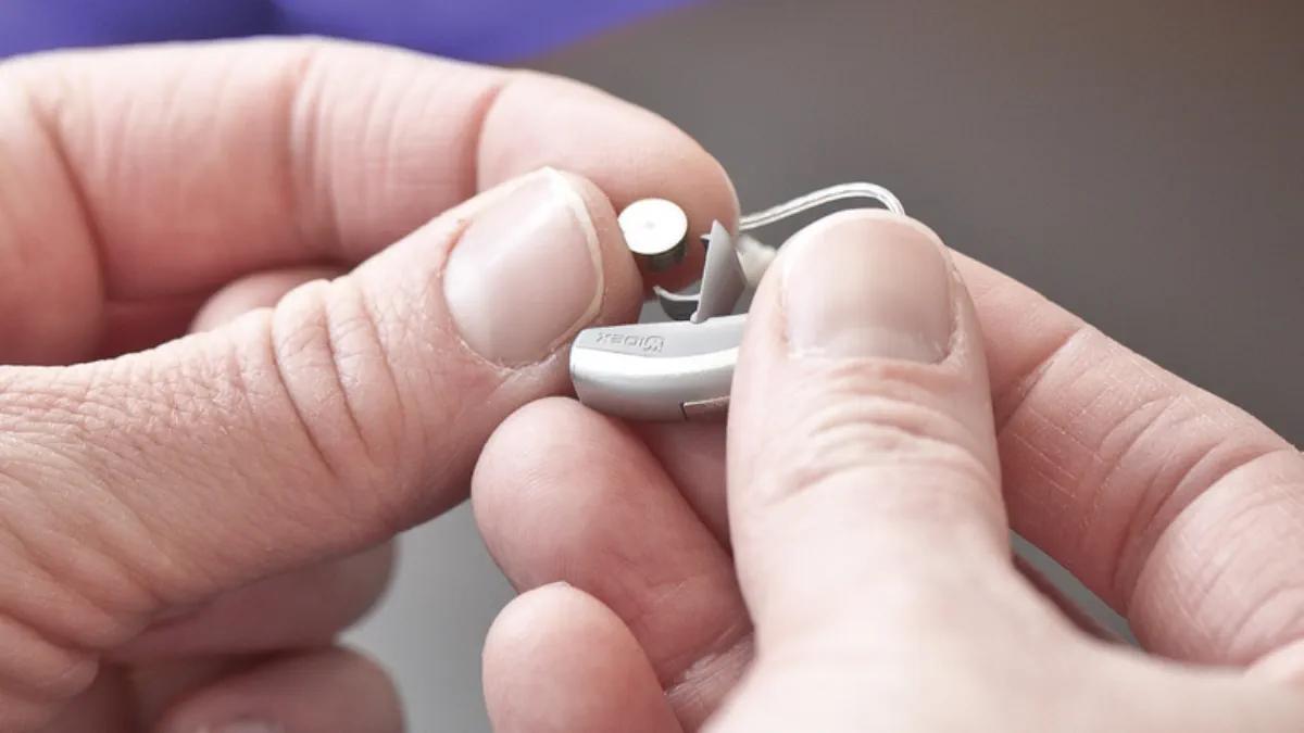 Hearing aids batteries stage image. 