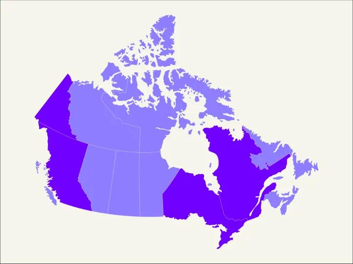 Canada map hearing loss